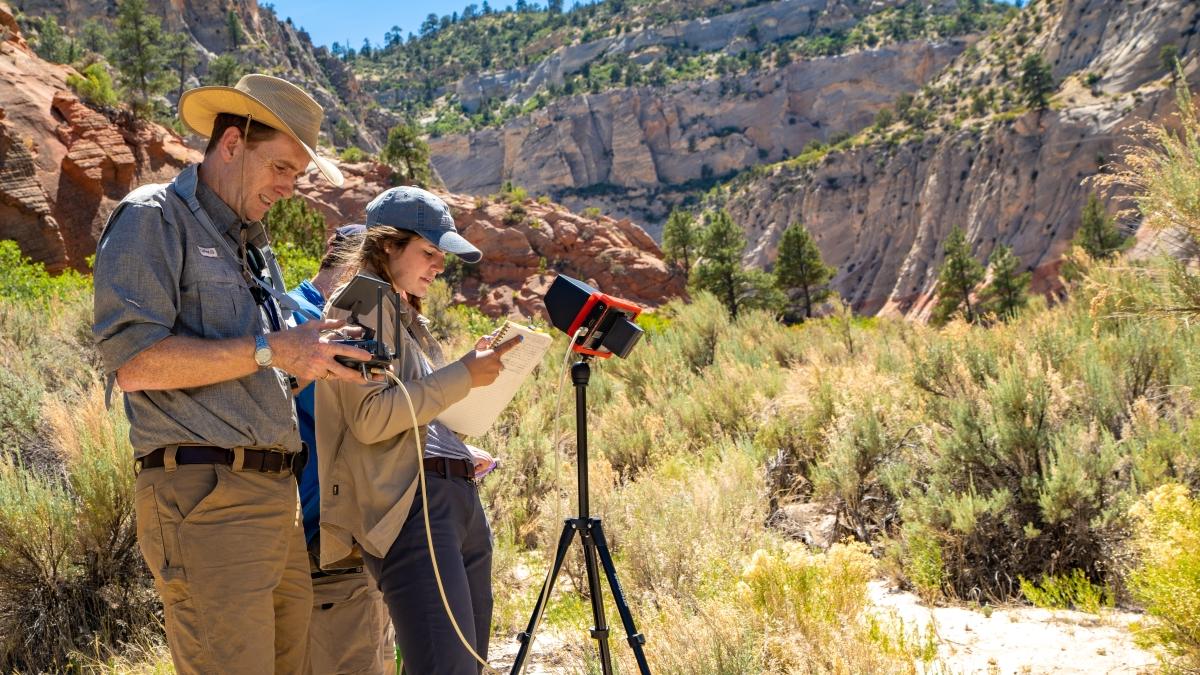 Professor Ben Surpless uses drones to map fault lines